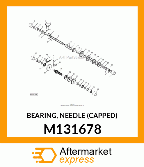 BEARING, NEEDLE (CAPPED) M131678