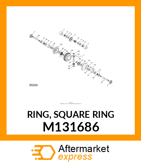 RING, SQUARE RING M131686