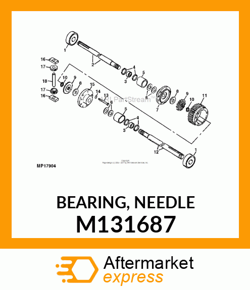 BEARING, NEEDLE M131687