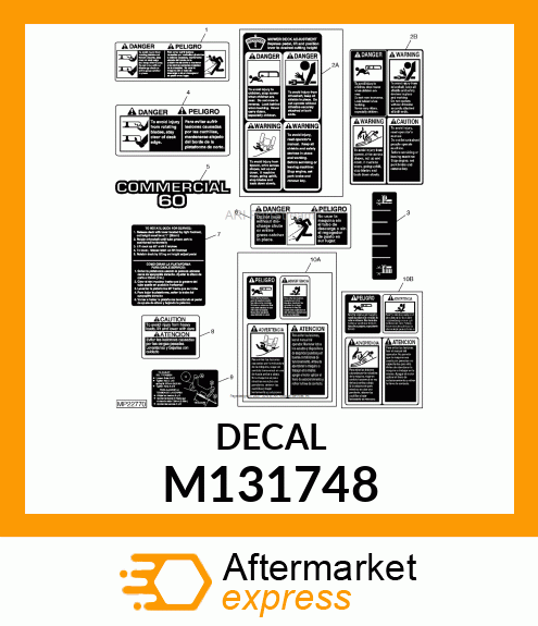 LABEL, LABEL, DANGER M131748