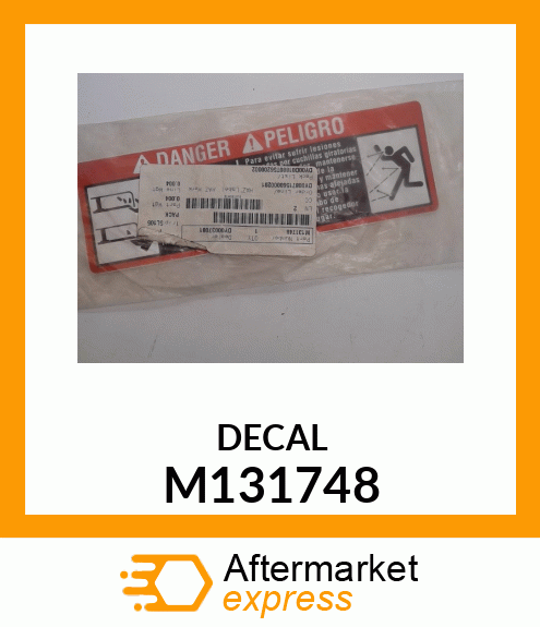 LABEL, LABEL, DANGER M131748