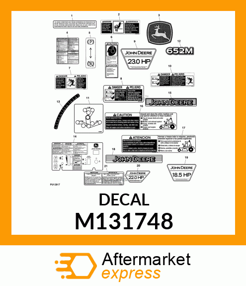 LABEL, LABEL, DANGER M131748