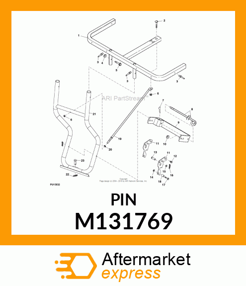 PIN, 19MM CLEVIS M131769