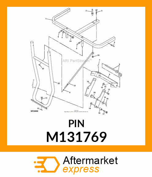 PIN, 19MM CLEVIS M131769