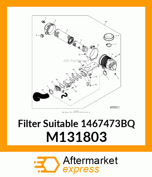 ELEMENT, AIR CLEANER M131803