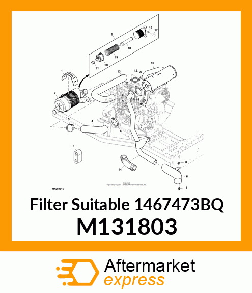 ELEMENT, AIR CLEANER M131803