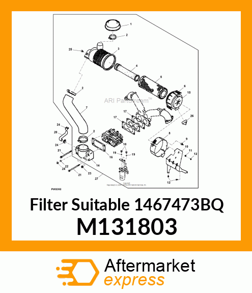 ELEMENT, AIR CLEANER M131803