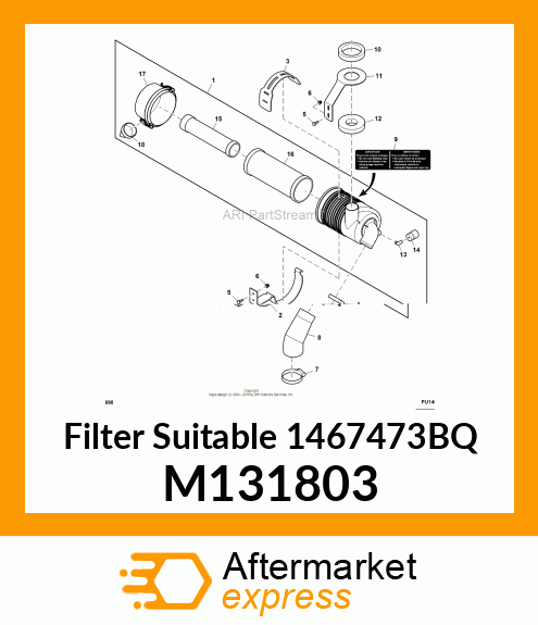 ELEMENT, AIR CLEANER M131803