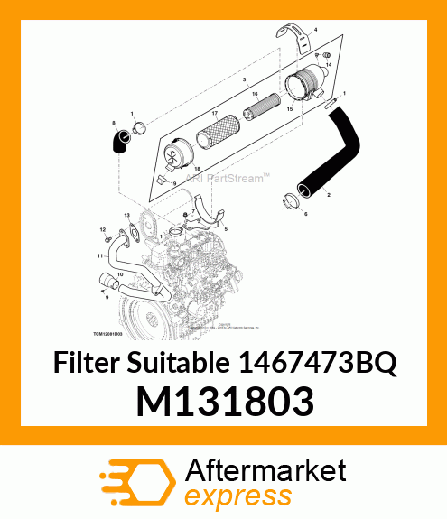 ELEMENT, AIR CLEANER M131803