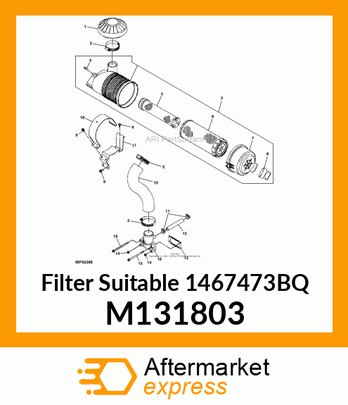 ELEMENT, AIR CLEANER M131803