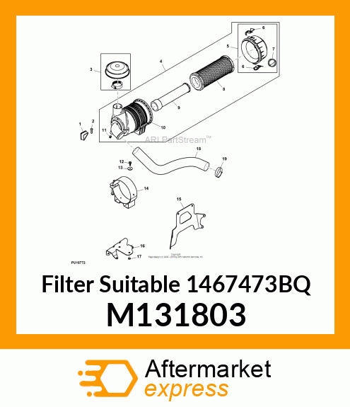 ELEMENT, AIR CLEANER M131803