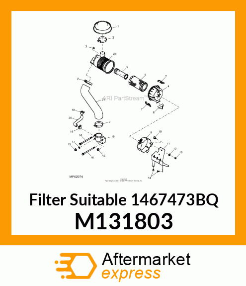 ELEMENT, AIR CLEANER M131803