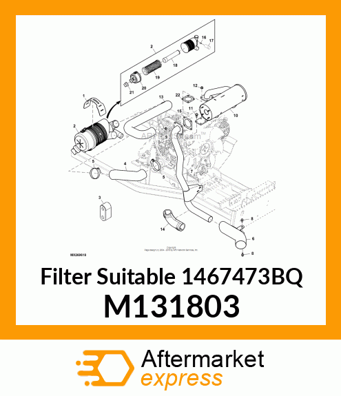 ELEMENT, AIR CLEANER M131803