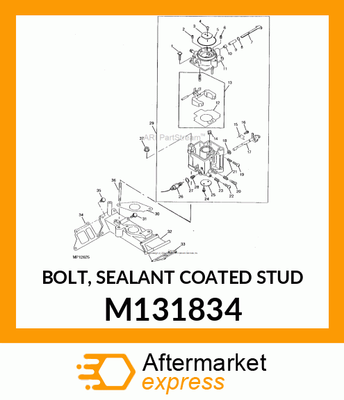 BOLT, SEALANT COATED STUD M131834