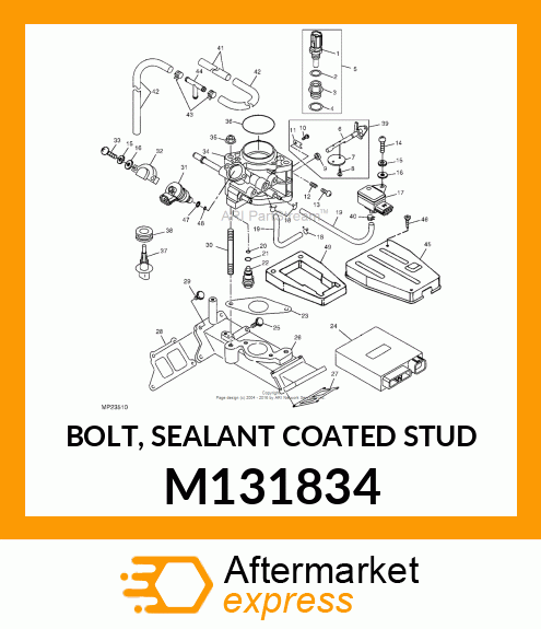 BOLT, SEALANT COATED STUD M131834