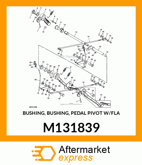 BUSHING, BUSHING, PEDAL PIVOT W/FLA M131839