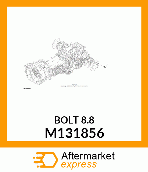 BOLT, HUB M131856