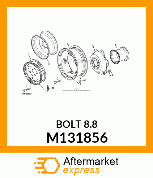 BOLT, HUB M131856