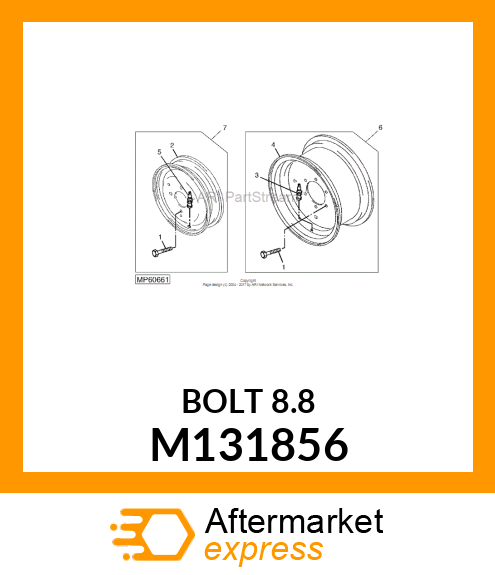 BOLT, HUB M131856