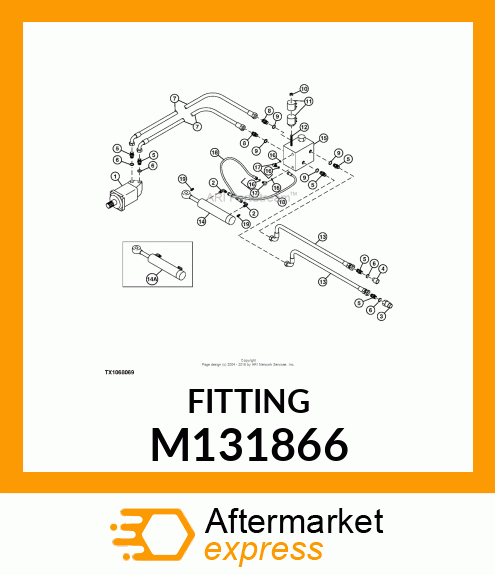 COUPLER, 1.062 QUICK CONNECT M131866