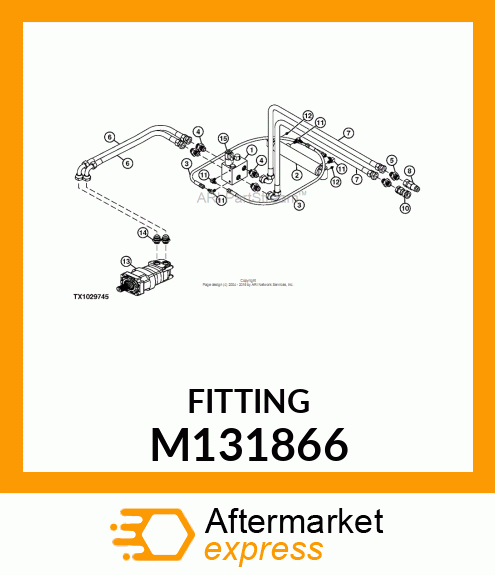 COUPLER, 1.062 QUICK CONNECT M131866