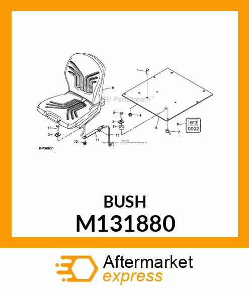 SPACER, 8.33ID X 15.9OD M131880