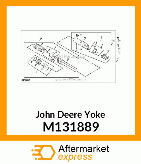 YOKE, YOKE, AUTO LOCK M131889