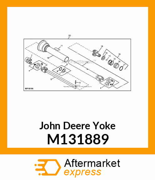 YOKE, YOKE, AUTO LOCK M131889