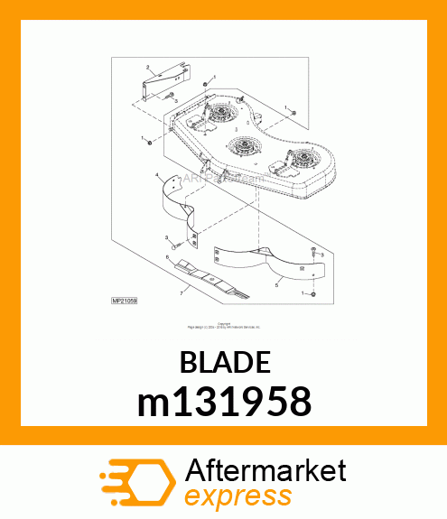 BLADE, MULCH 60 HIGH CAPACITY m131958