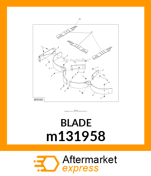 BLADE, MULCH 60 HIGH CAPACITY m131958