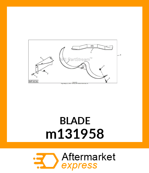 BLADE, MULCH 60 HIGH CAPACITY m131958