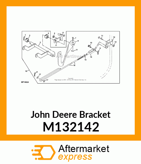 BRACKET, FRONT LIFT SHAFT (GT) M132142