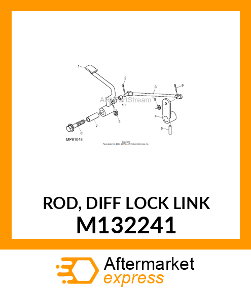 ROD, DIFF LOCK LINK M132241