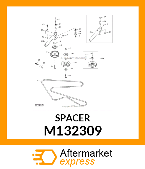 SPACER, SHOULDERED M132309