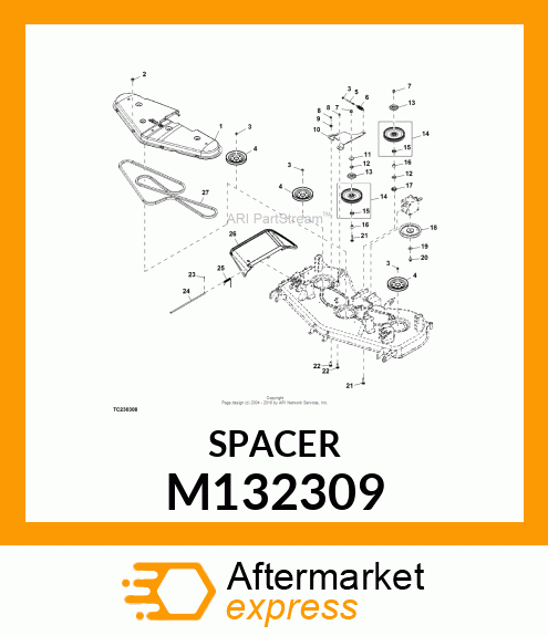 SPACER, SHOULDERED M132309