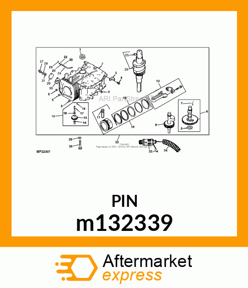 PIN, DOWEL LOCATING m132339