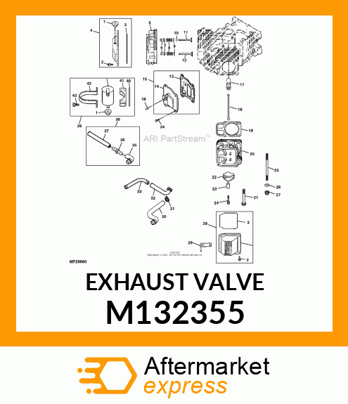 VALVE, EXHAUST (STD) M132355