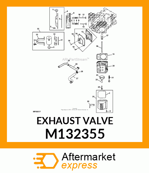VALVE, EXHAUST (STD) M132355