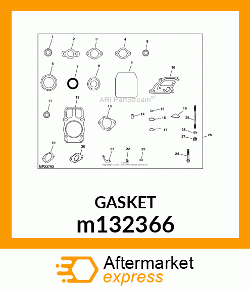 GASKET, BREATHER m132366