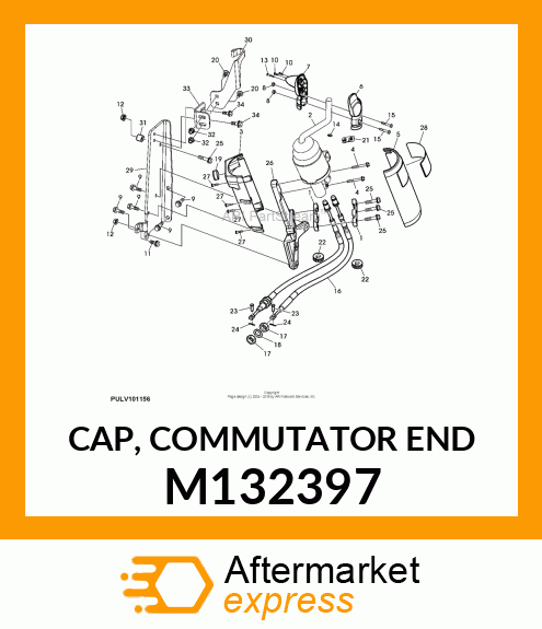 CAP, COMMUTATOR END M132397