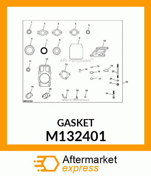 GASKET, CARBURETOR M132401