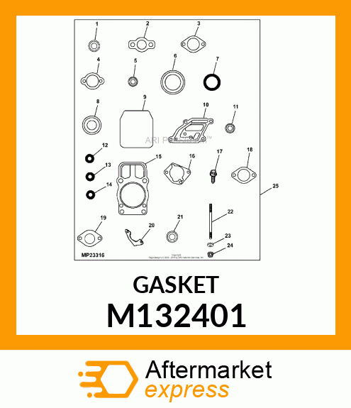 GASKET, CARBURETOR M132401