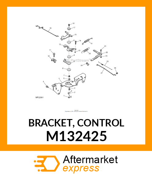 BRACKET, CONTROL M132425