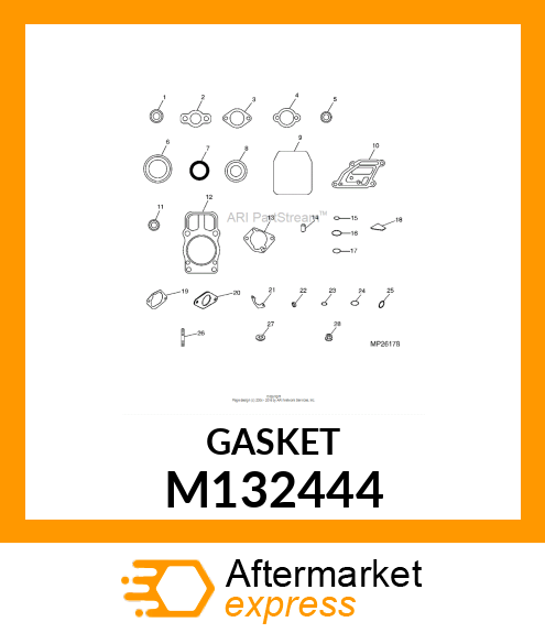 GASKET, INTAKE MANIFOLD M132444