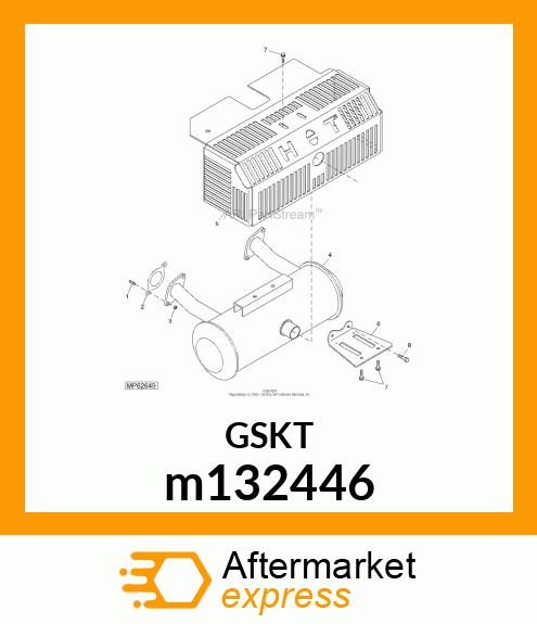 GASKET, EXHAUST m132446