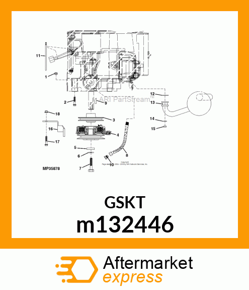 GASKET, EXHAUST m132446