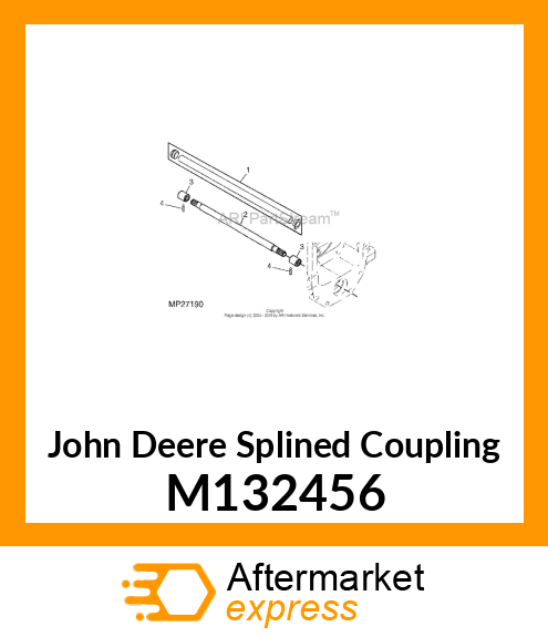 COUPLING, SPLINED M132456