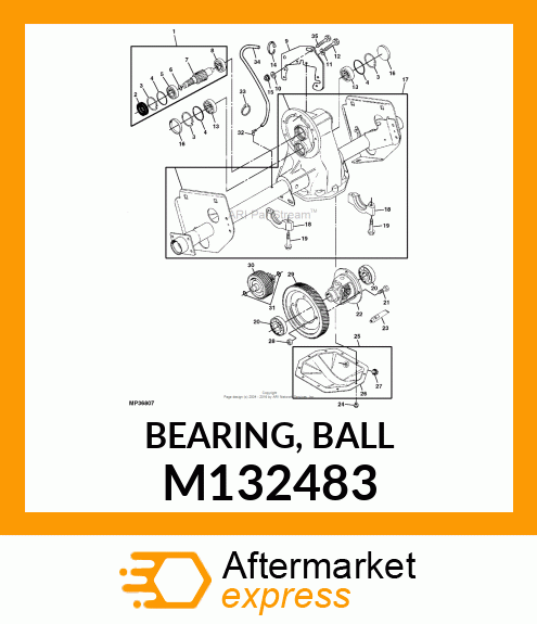 BEARING, BALL M132483