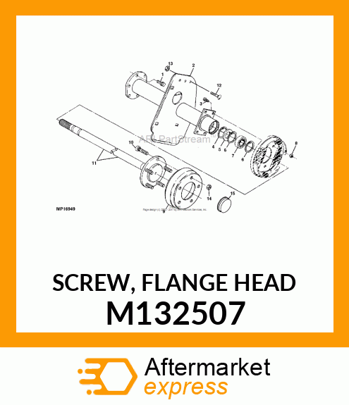 SCREW, FLANGE HEAD M132507