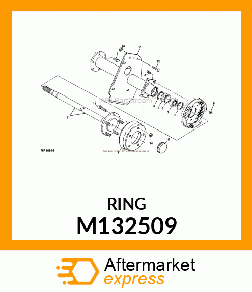 RING, WHEEL BEARING RETAINER M132509